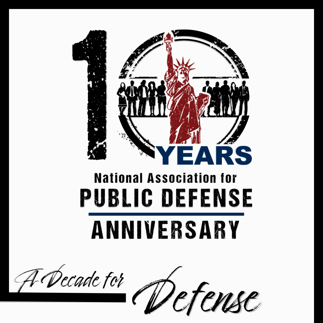 NAPD 10 year logo